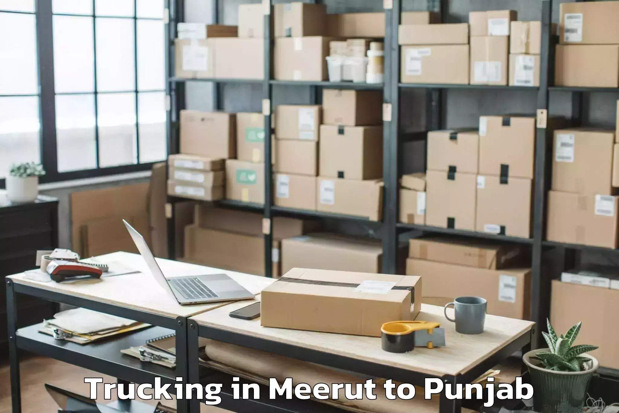 Meerut to Muktsar Trucking Booking